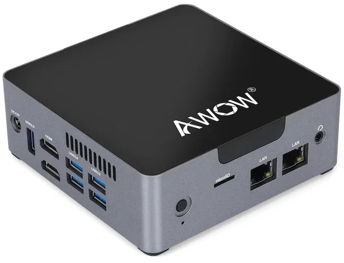 Routeur Awow AK34 avec ports USB et HDMI visibles
